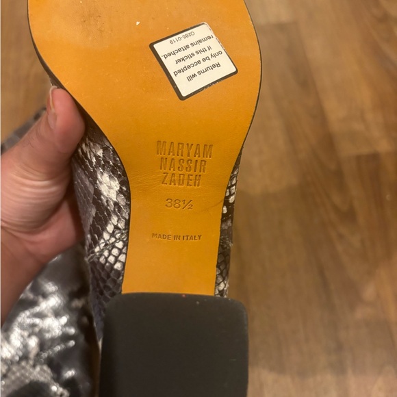 Maryam Nassir Zadeh Snakeskin Boots - Picture 2 of 3